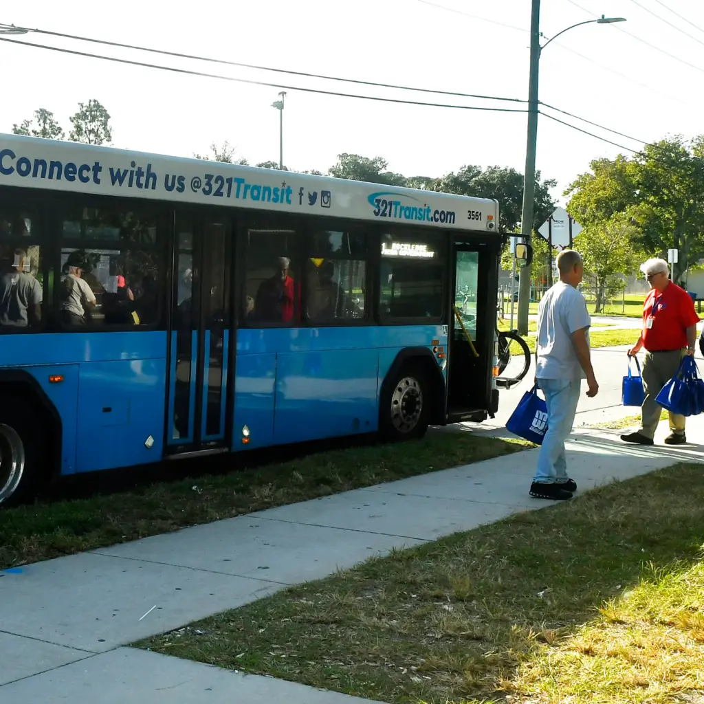 Space Coast Area Transit bus in Brevard County